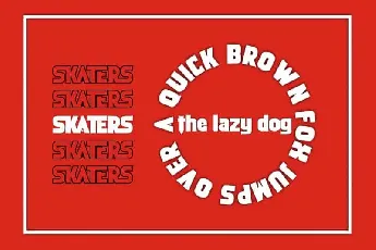 Skaters Display font