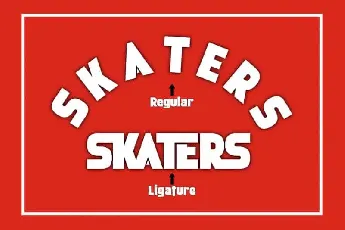 Skaters Display font