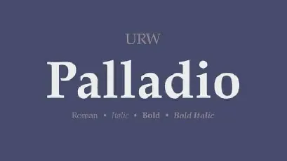 Palladio Serif font