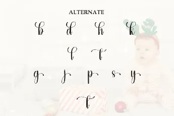 Baby Christmas Script Typeface font