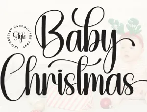 Baby Christmas Script Typeface font