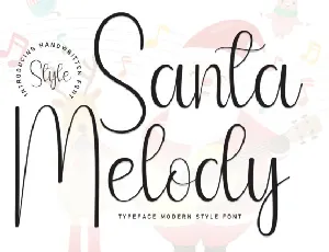 Santa Melody Script font