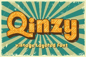 Qinzy Vintage Layered font