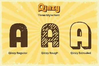 Qinzy Vintage Layered font