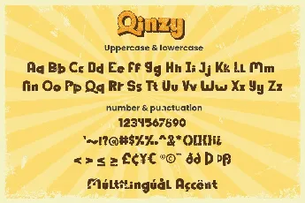 Qinzy Vintage Layered font