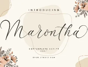 Marontha font