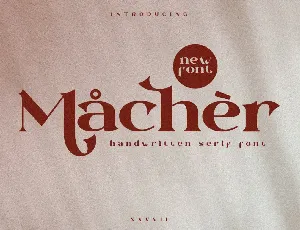 Macher font