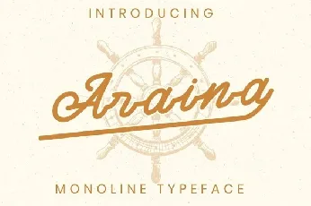 Araina Monoline Script font