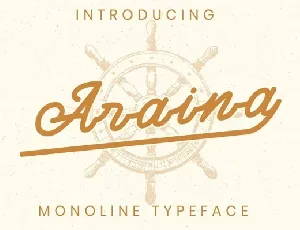 Araina Monoline Script font