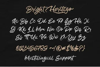 Bright Heritage font