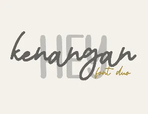 Kenangan font