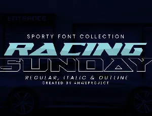 Racing Sunday font