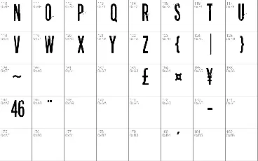 Forty-six font