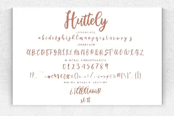 Huttely font