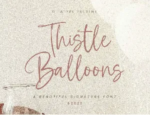 Thistle Balloons font