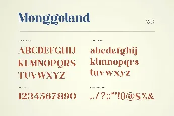 Monggoland font