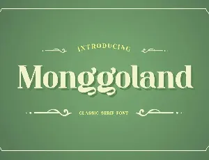 Monggoland font