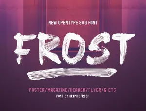 Frost Vector font