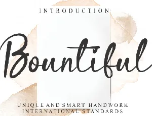 Bountiful Script font