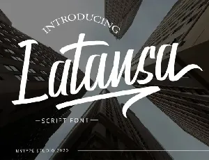 Latansa – Script font