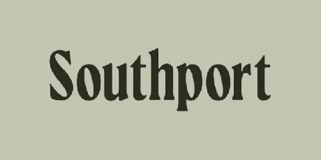 Southport Serif font