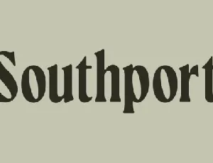 Southport Serif font