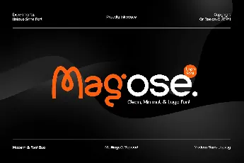 Magose font