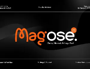 Magose font