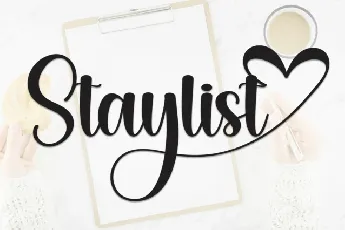 Staylist Script font