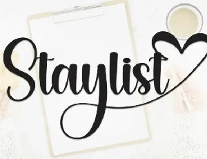 Staylist Script font