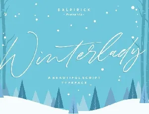 Winterlady Signature Script font