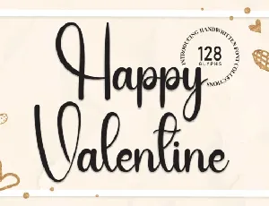 Happy Valentine Script font