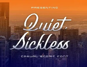 Quiet Sickless Demo Version font