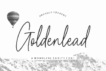 Goldenlead font