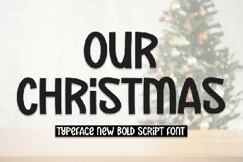 Our Christmas Display font