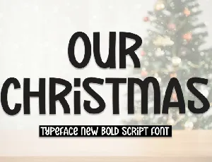 Our Christmas Display font