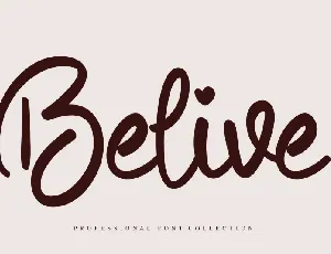 Belive Script font