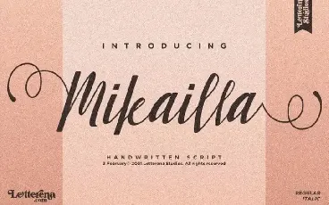 Mikailla Calligraphy font