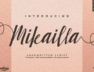 Mikailla Calligraphy font