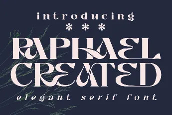 RAPHAEL CREATED DEMO font