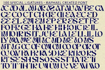 RAPHAEL CREATED DEMO font