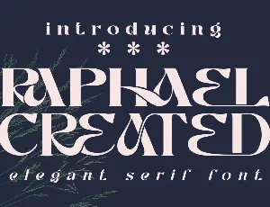 RAPHAEL CREATED DEMO font