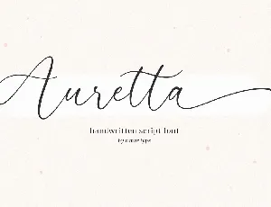 Auretta font