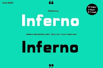 Inferno Family font