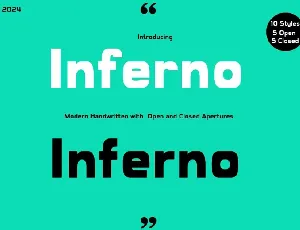 Inferno Family font