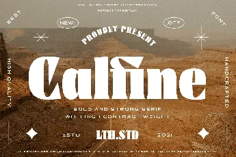 Calfine font