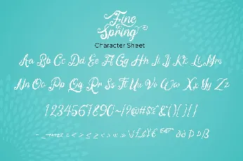 Fine Spring Calligraphy font