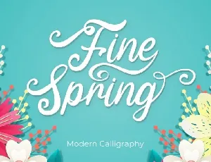 Fine Spring Calligraphy font