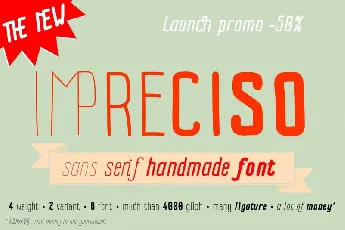 Impreciso Handmade Family font