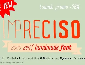 Impreciso Handmade Family font